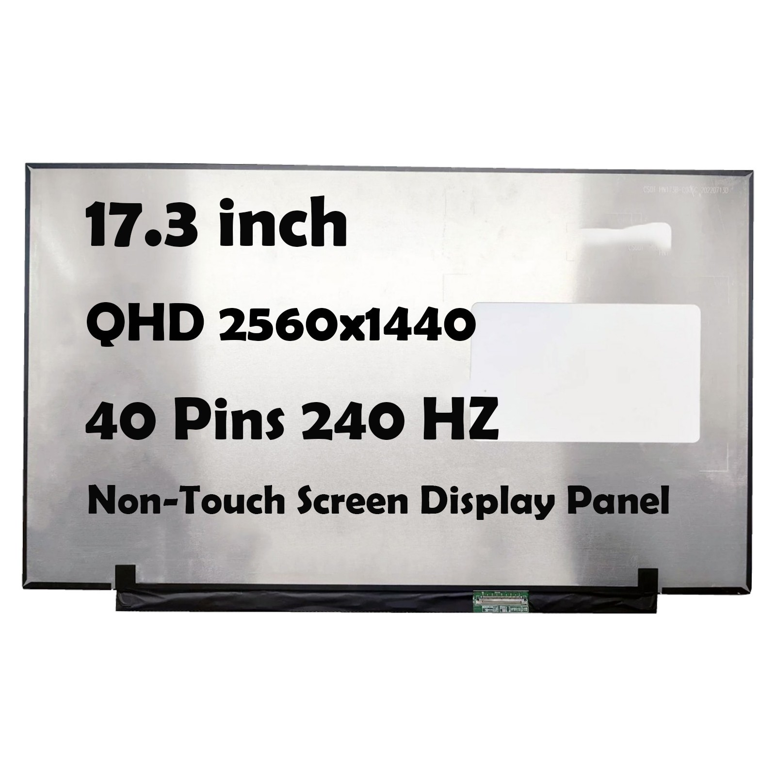 17.3" MNH301CA3-1 MNH301CA3-1 2560x1400 240HZ LCD Non-Touch Screen Display Panel