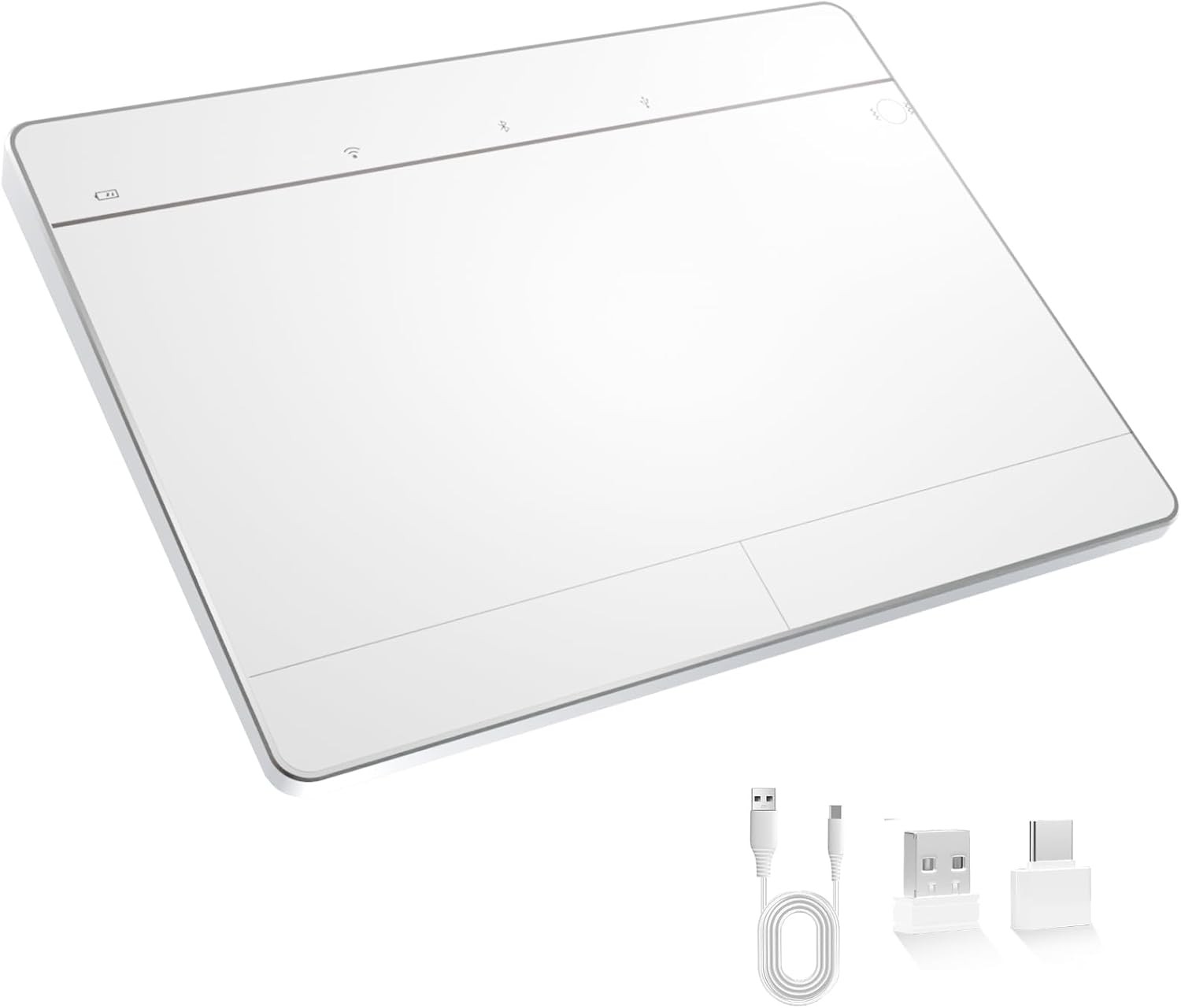 Wireless Bluetooth Trackpad Win 10/11 3 Connection Modes Multi-Gesture PC