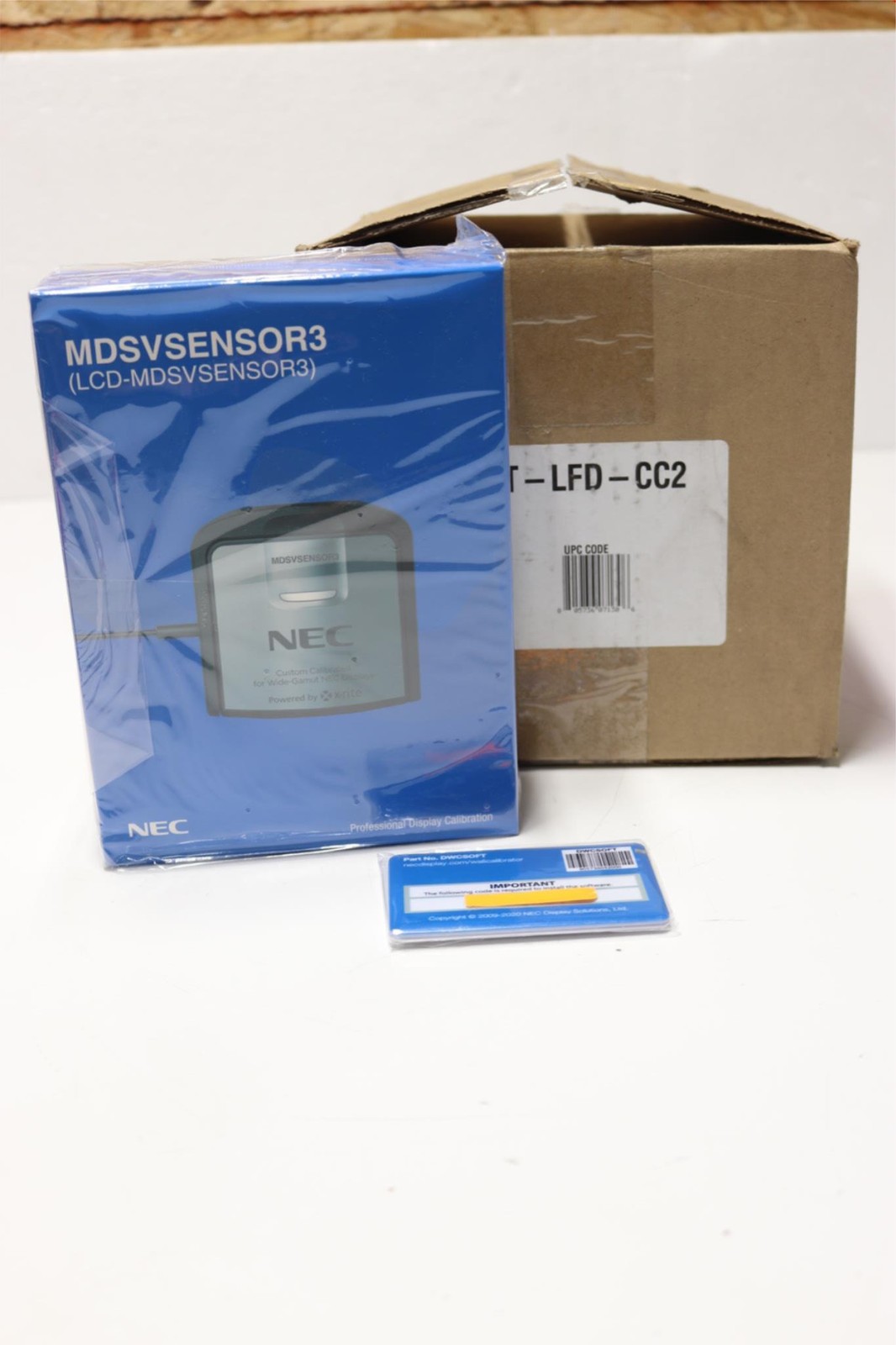 NEC Monitor Display Color Calibration Tool MDSVSENSOR3 SpectraSensor w/ License