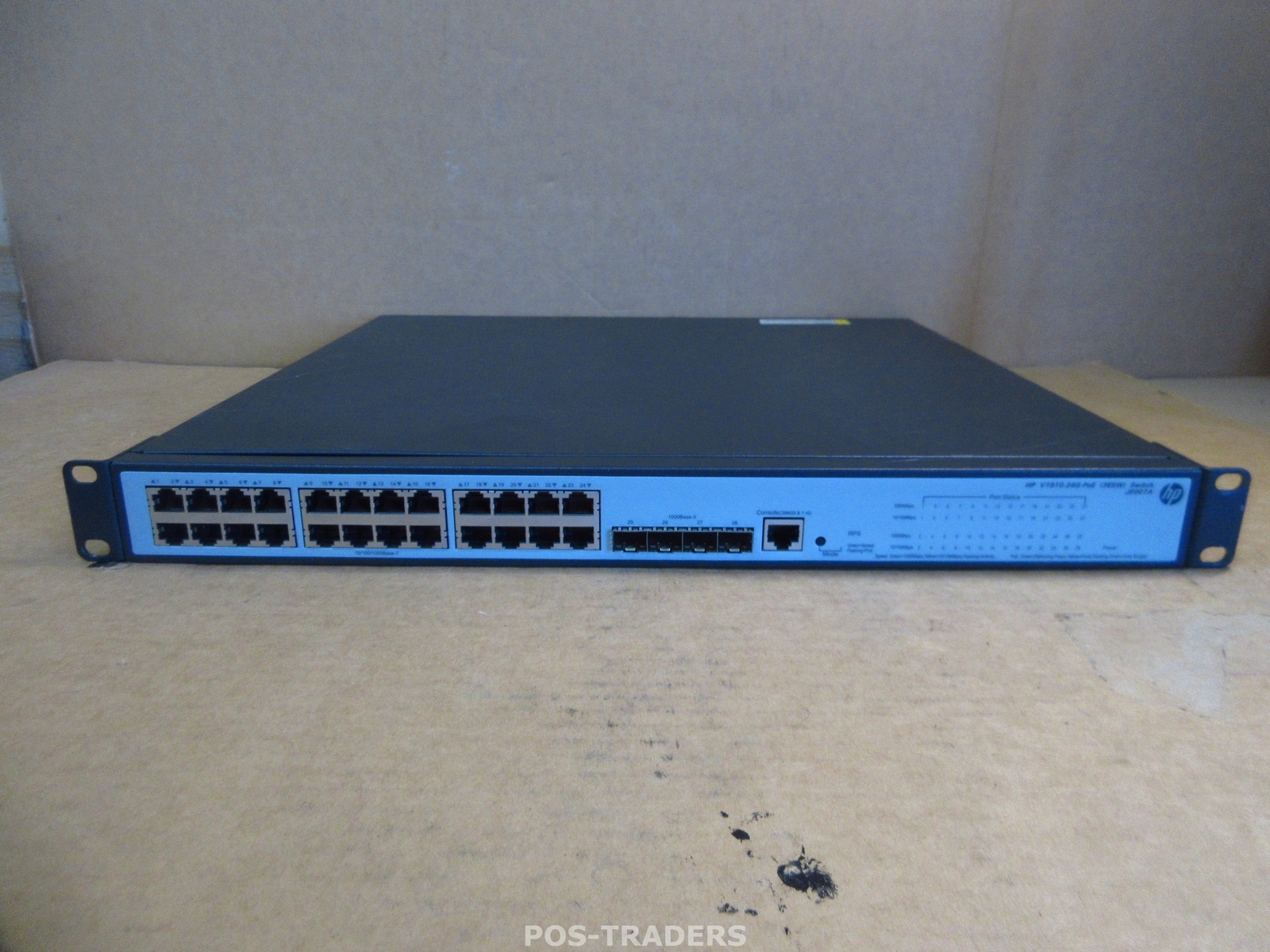 HP V1910-24G-PoE JE007A 24-Port Gigabit Managed Ethernet Switch - INCL RACK EARS