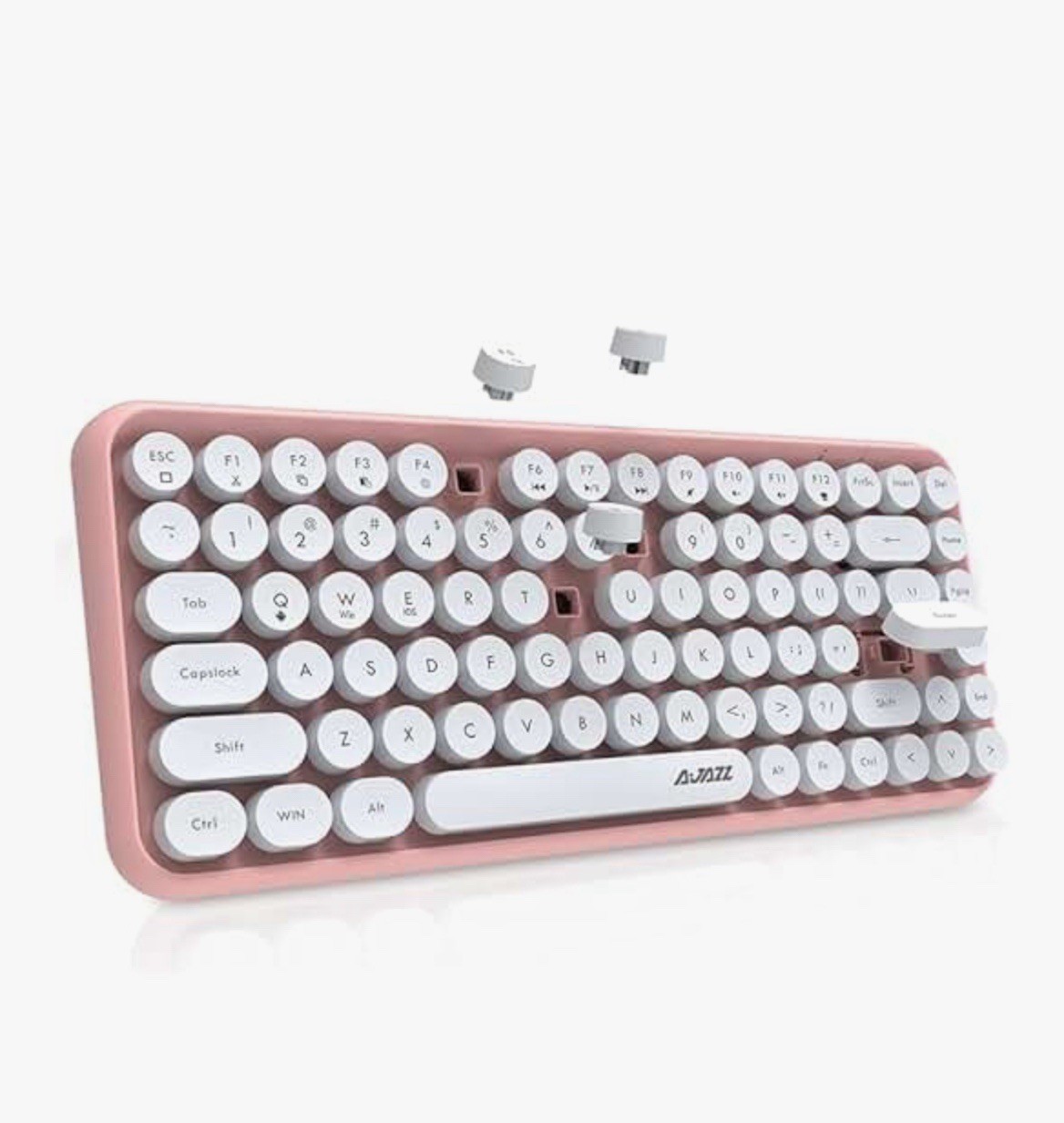 Ajazz 308i Wireless Bluetooth 84 keys Keyboard Pink Office keyboard
