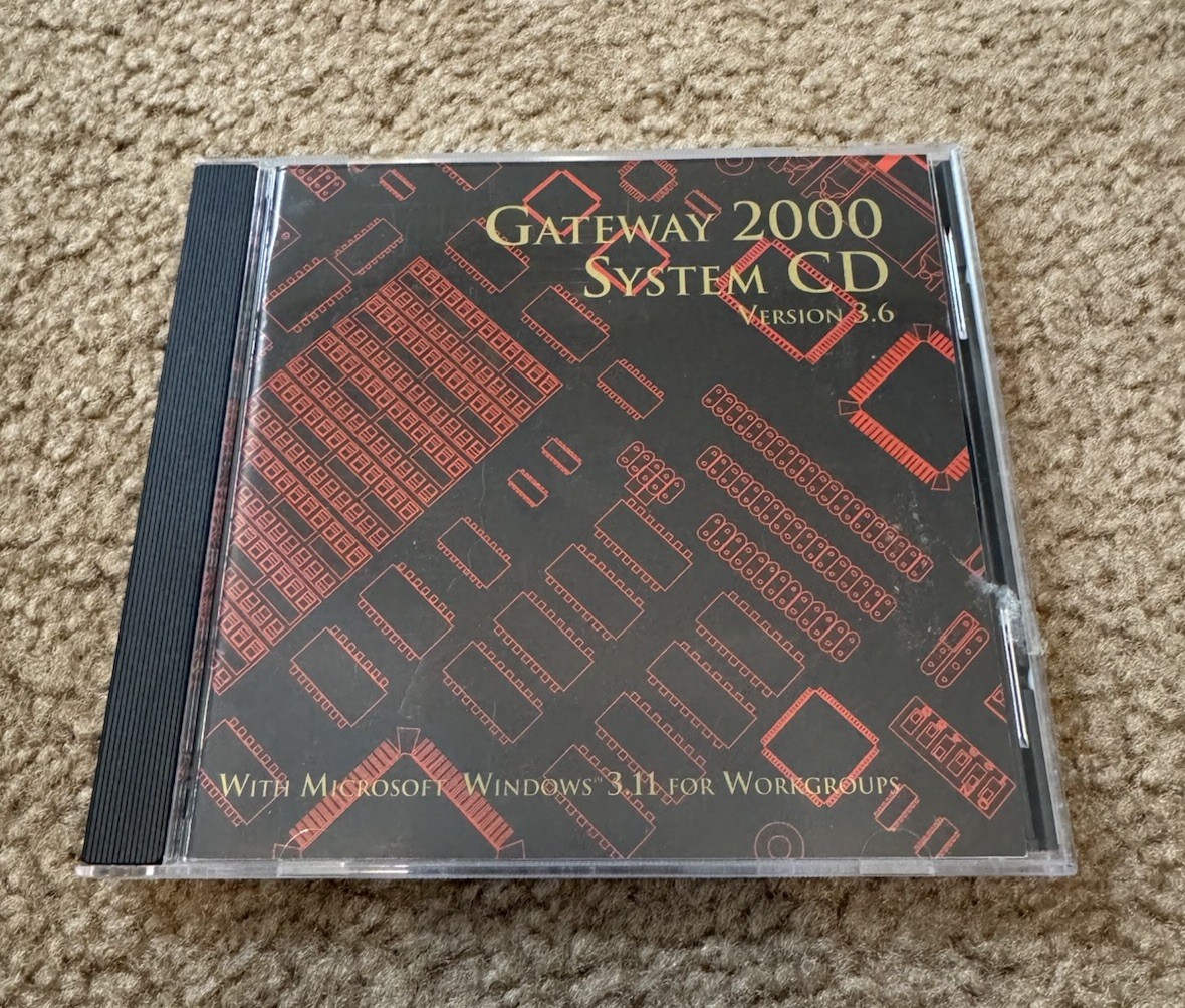 Gateway 2000 System CD Version 3.0 Windows 3.1 OEM Recovery Backup CD Software