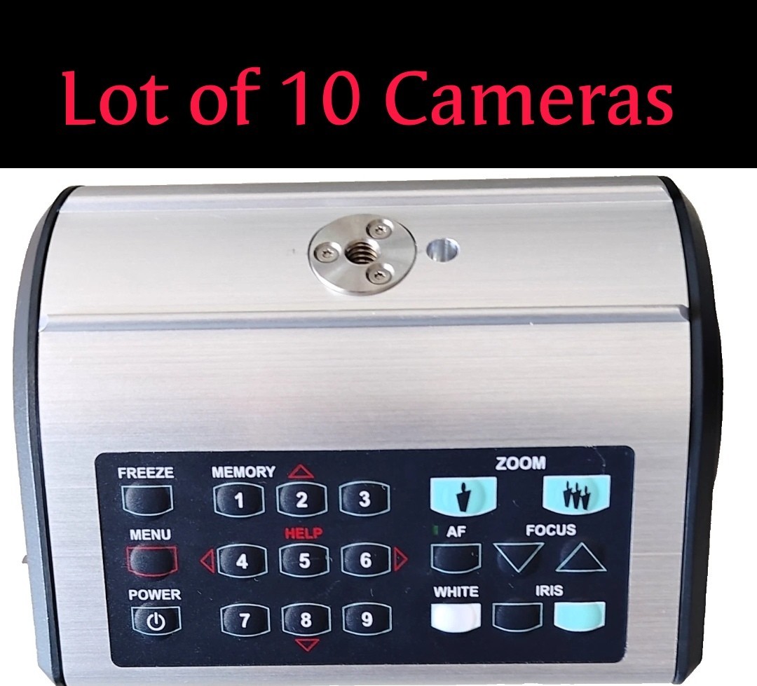Lot Of 10 Wolf Vision EYE-12 Advanced HD Live Image Cameras Wolfvision w/Remote