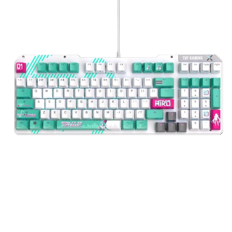 ASUS ROG TX98 Hatsune Miku Edition Wired Mechanical Gaming Keyboard FastShipping