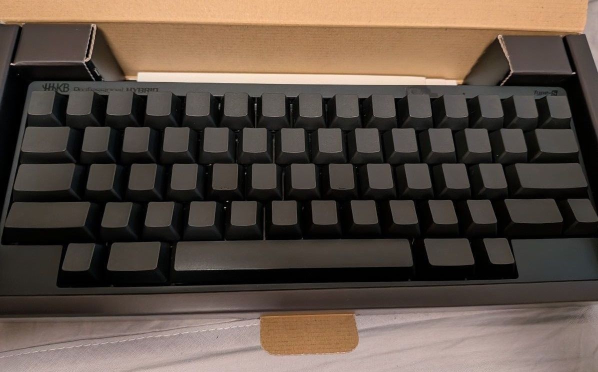 PFU HHKB Professional HYBRID Type-S US Layout Silent Black Keyboard Used