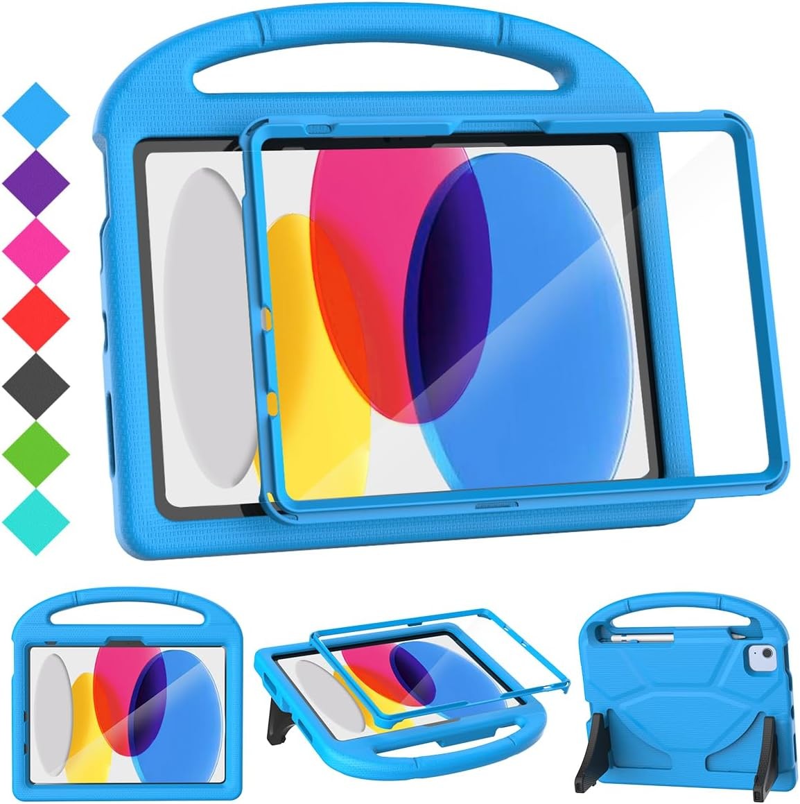 Case for iPad A16 11th Gen/iPad 10th Generation, Blue Kids Case