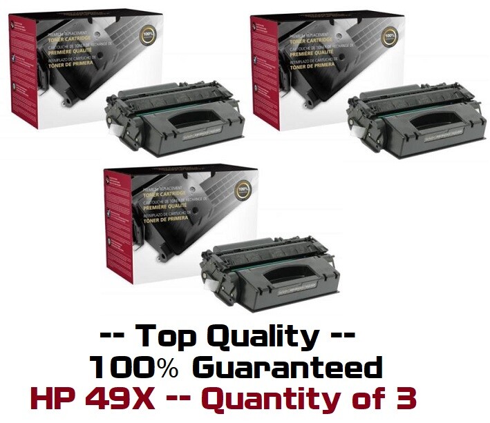 3 New Factory Sealed 49X Toner Cartridges Compatible to HP Q5949X 49X