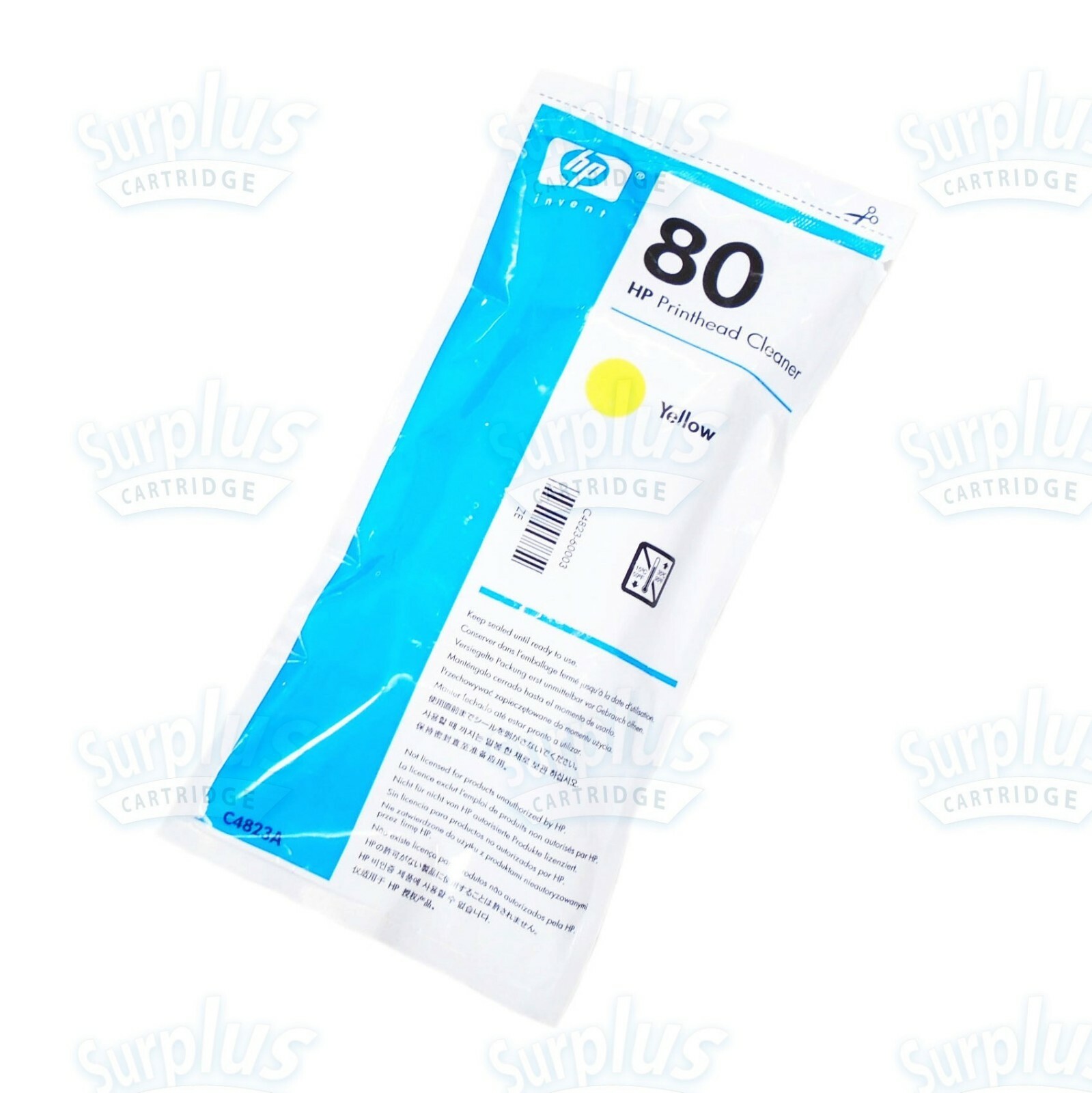 Genuine HP 80 Yellow Printhead CLEANER ONLY C4823A DesignJet 1050 1055