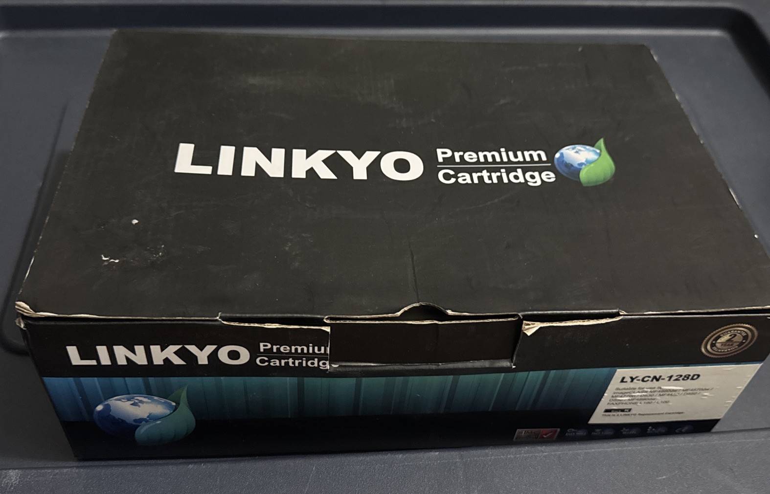 LINKYO Toner Cartridges Replacement for Canon 128 (Black, 2-Pack) LY-CN-104D