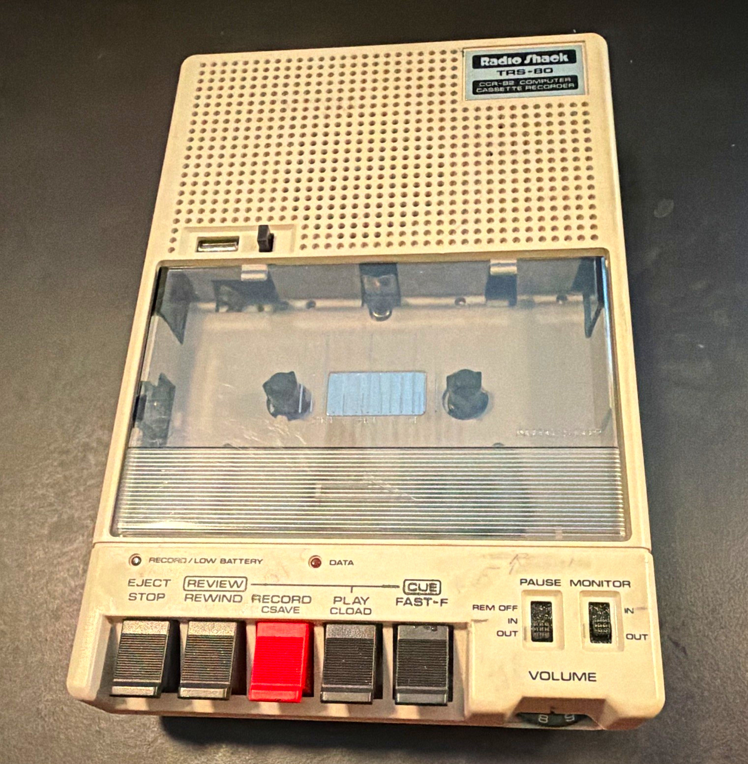 RadioShack CCR-82 Cassette Recorder NEW BELTS, TESTED TRS-80 26-1209