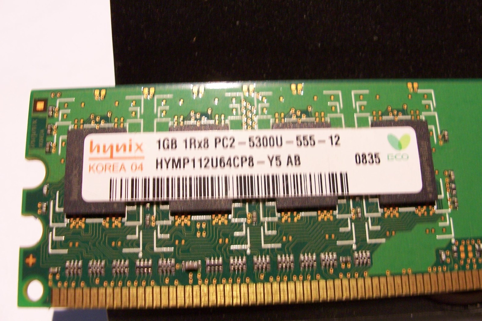 LENOVO 41A1296 1GB 240 PIN 1RX8 PC2-5300U DIMM MEMORY SAMSUNG M378T2863RZS-CE6