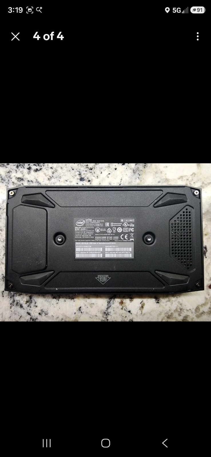 Intel NUC NUC6i7KYK Mini PC with Box + Power Supply + New Bios Battery