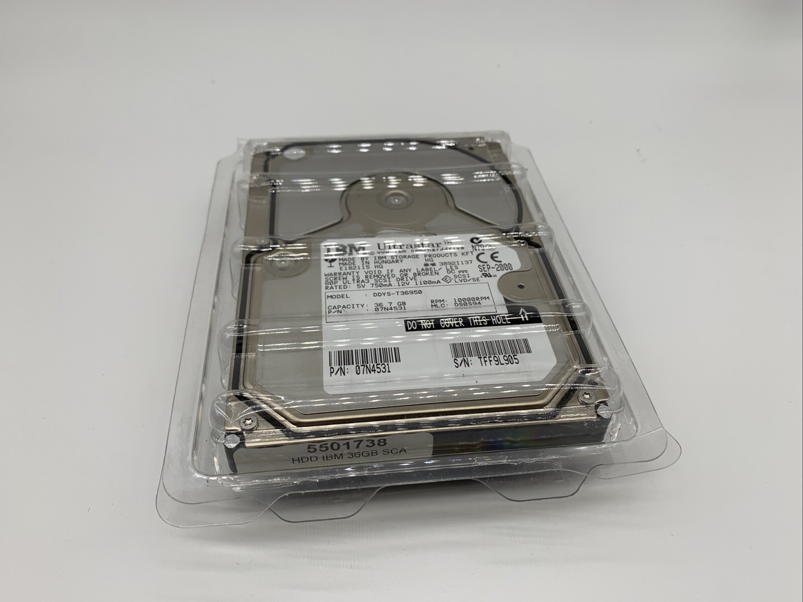 IBM UltraStar 36LZX 07N3200 36GB 10K 4MB SCSI U160 3.5'' DDYS-T36950
