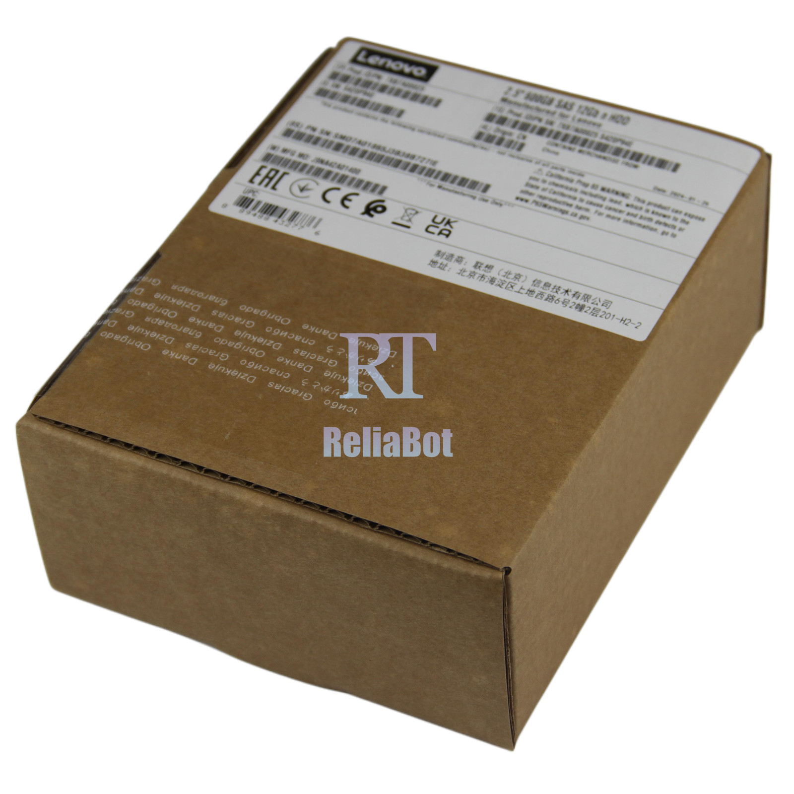 New 7XB7A00025 For ThinkSystem 2.5" 600GB 10K SAS 12Gb Hot Swap FRU 00YK014