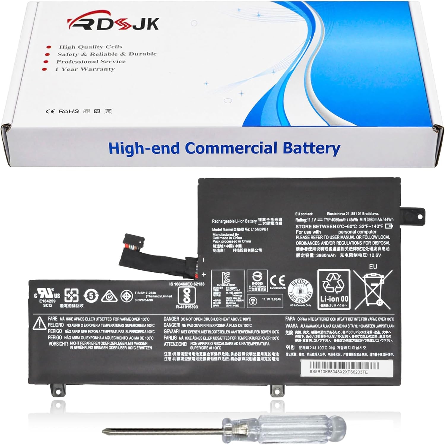 L15M3PB1 L15L3PB1 Laptop Battery for Lenovo Flex 11 Chromebook N22 N22 10 N22