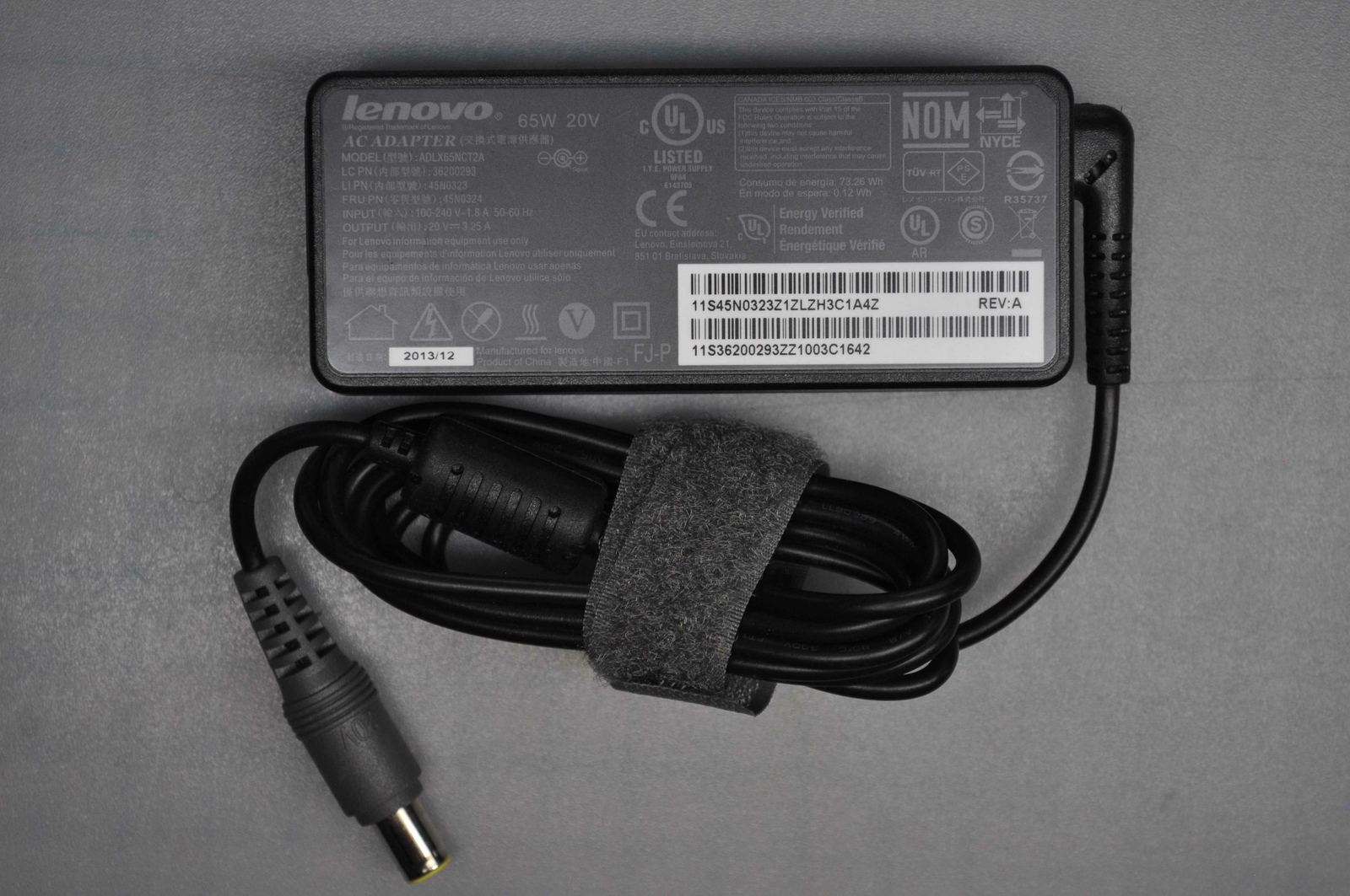Lenovo Genuine 20v  AC Adapter ADLX65NCT2A, 45N0324