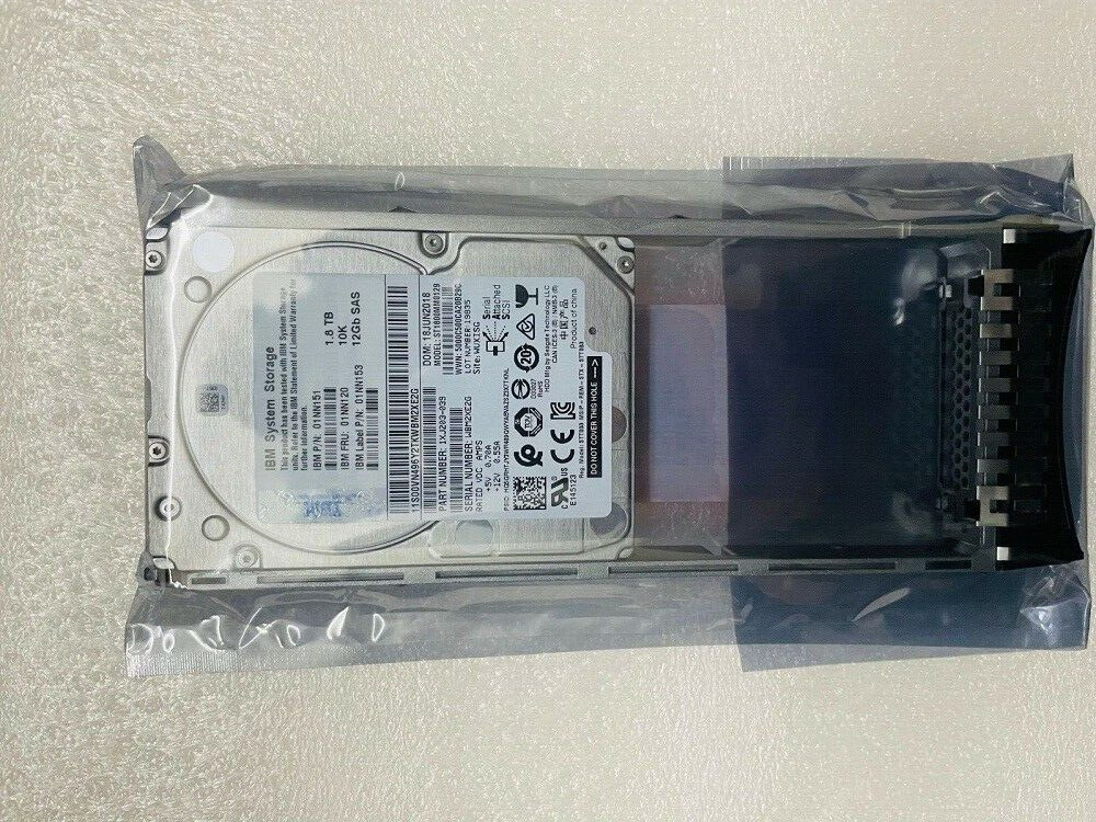 01NN120 01DE355 NEW Lenovo / IBM 1.8TB 10K 12G 2.5" SAS V3700 V2 HDD Hard Drive