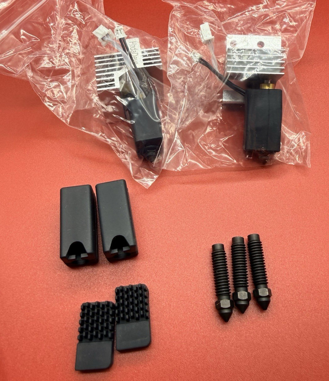 HzdaDeve 2PK 0.4mm Hotend Kit For Elegoo Centauri Carbon + 3 Extra Nozzles