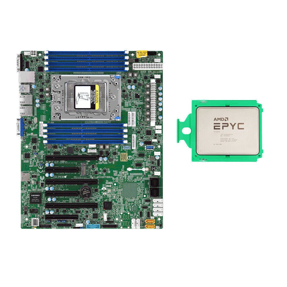 Supermicro H11SSL-i With AMD EPYC 7282 7302 7402 7532 7542 7642 7702 CPU SP3