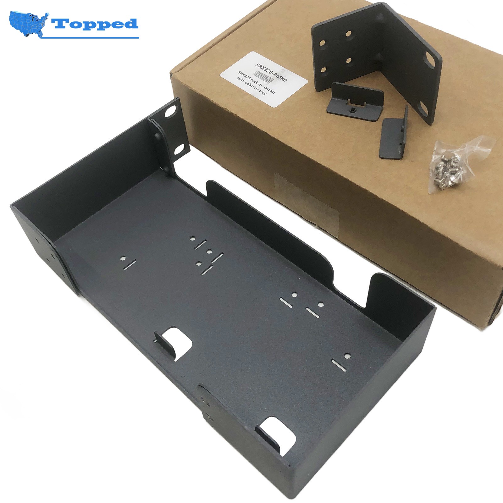 Rack Mount Kit SRX320-RMK0 With AC Power Adapter Tray w/ Screws & Adapter Tray