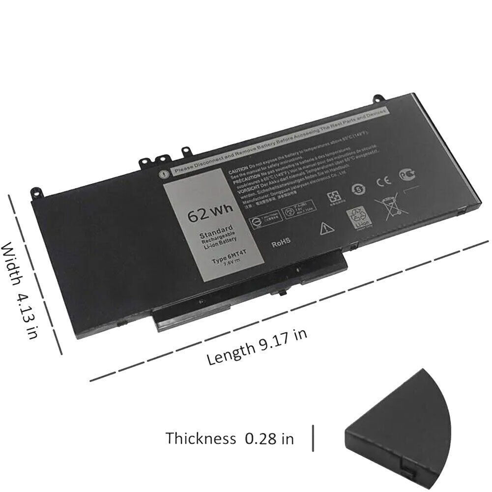 Lot 10 6MT4T Battery For Dell Latitude E5470 E5570 Precision 15 3510 M3510 79VRK