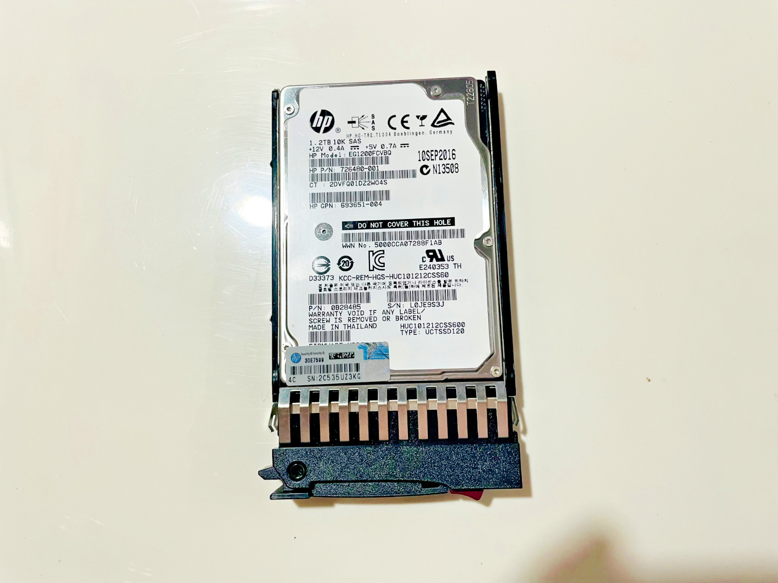 718160-B21 HP 1.2TB 6G SAS 10K 2.5in DP ENT HDD 718291-001