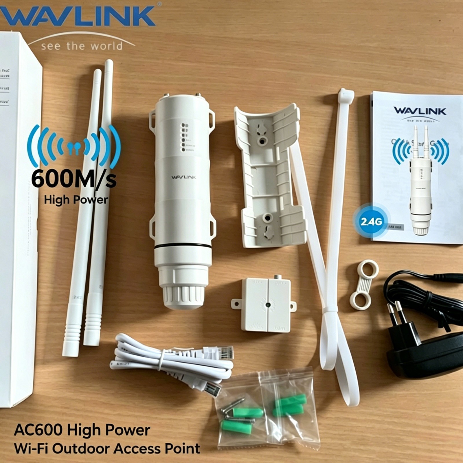 WAVLINK AC600 Outdoor Extender Wifi Router Access Point Repeater for 50-100meter