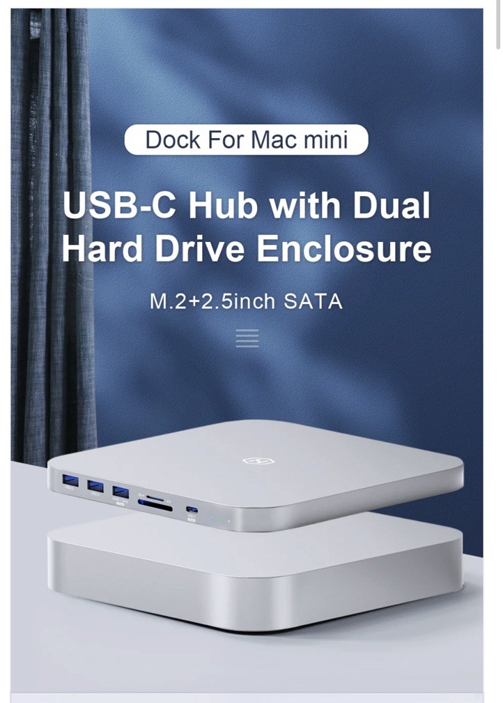Hagibis MC25 USB-C Hub with Hard Drive Enclosure / Type-C 