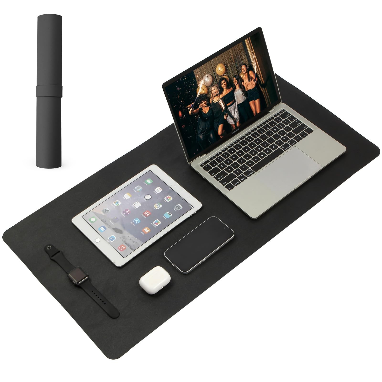 Large Office Leather Desk Mat, Large Mouse and Keyboard Pad, Laptop Pad, Desktop