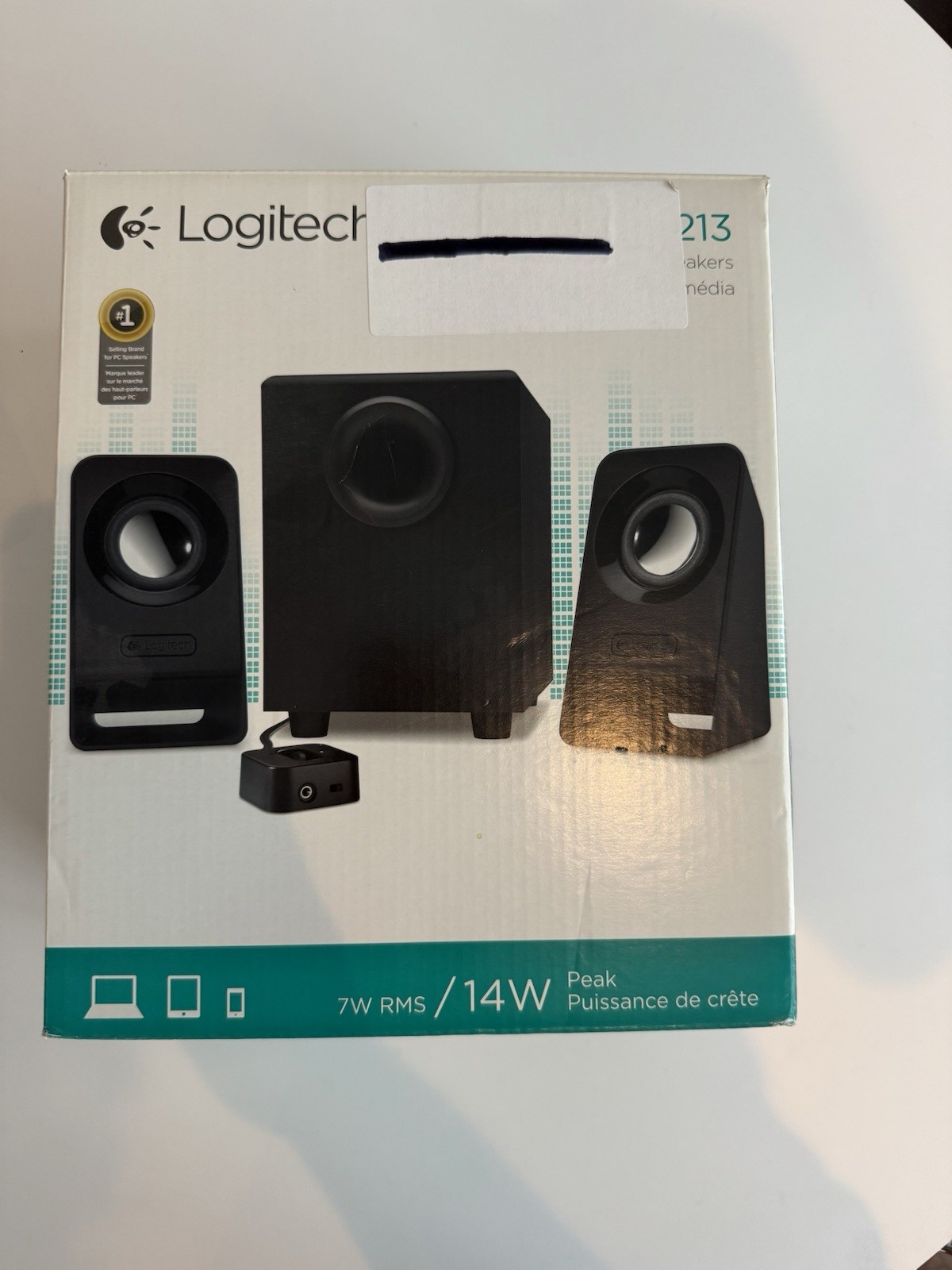 Logitech Z213 Compact Speaker System 14W Desktop 2 Speakers 1 Subwoofer