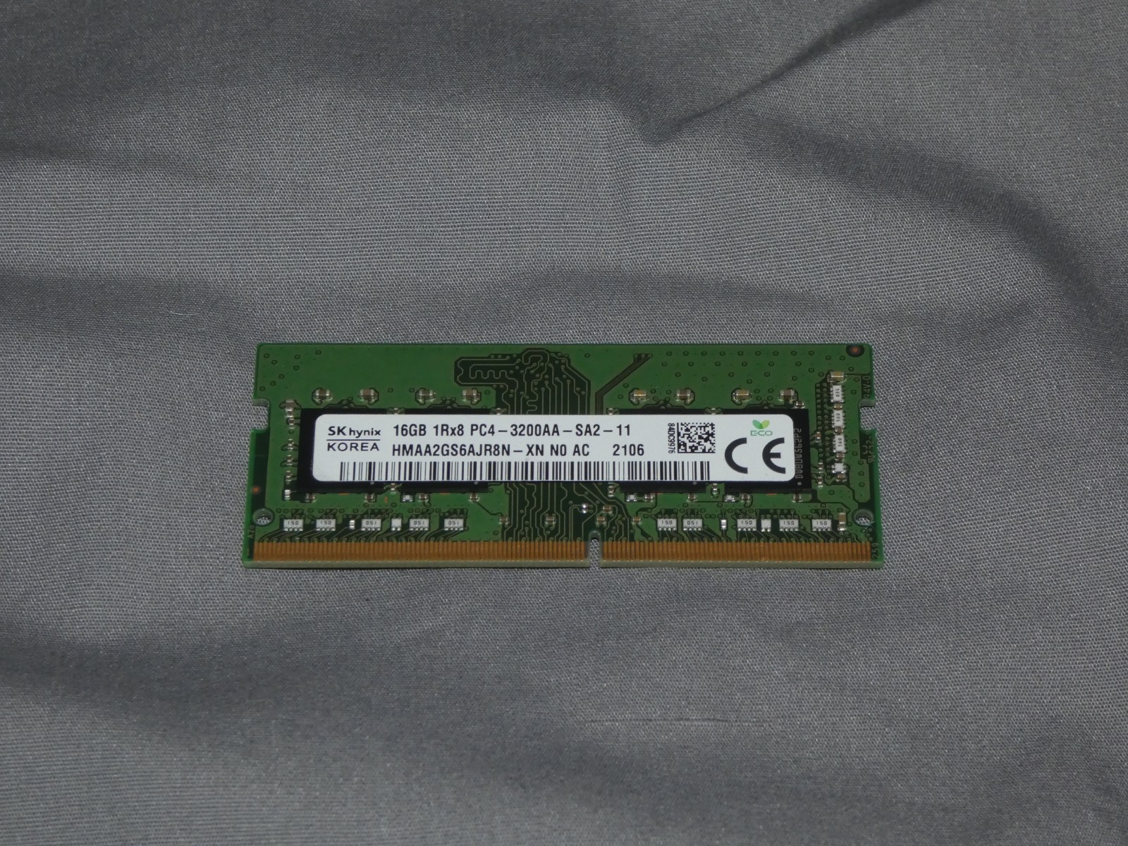 SK HYNIX 1x16GB PC4-25600 DDR4 3200 SODIMM MEMORY RAM HMAA2GS6AJR8N-XN TESTED