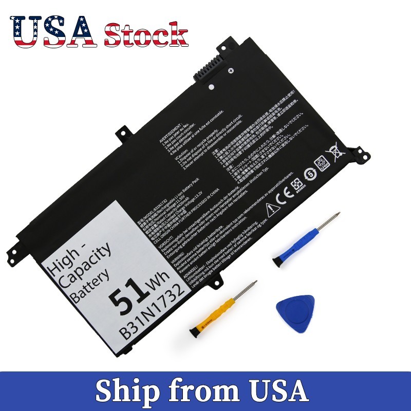 B31N1732 51Wh/4500mAh 11.55V Laptop Battery for ASUS VivoBook X430UA X430UF