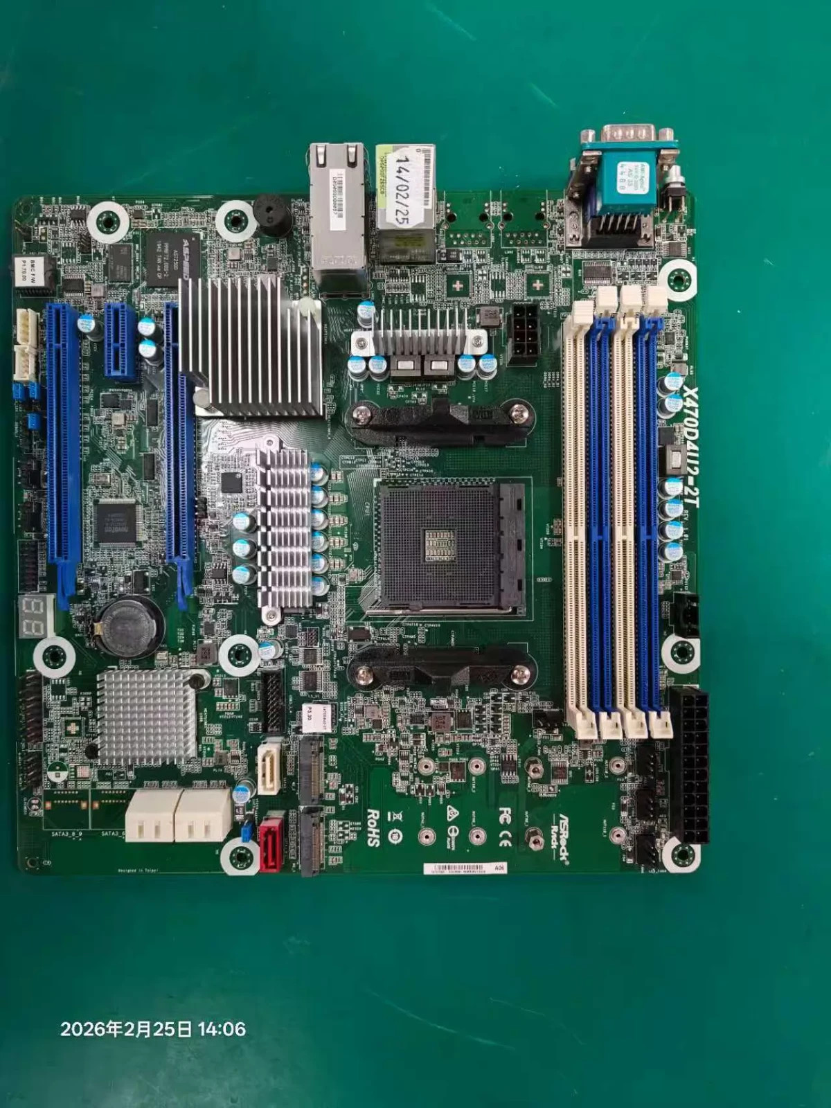 ASRock Rack X470D4U2-2T Server Motherboard AM4 Ryzen Compatible