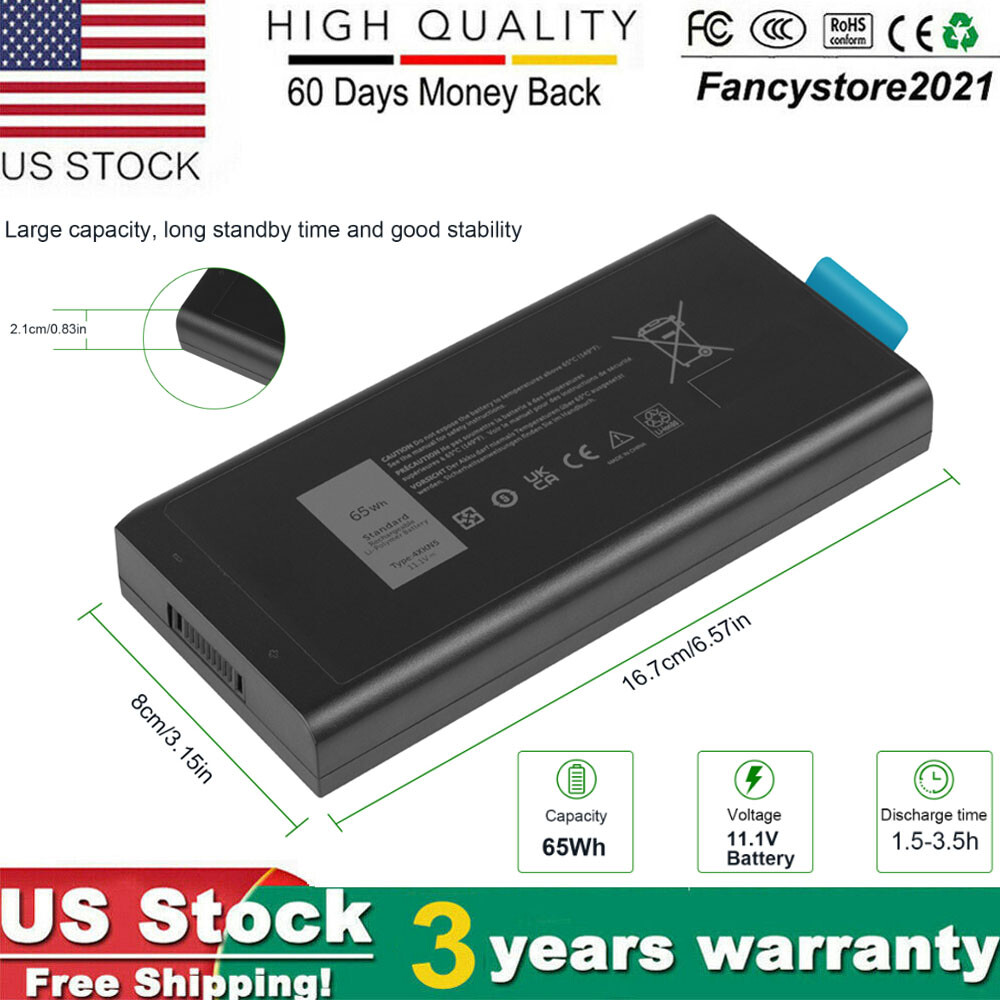 Laptop Battery For Latitude 5414 5404 7414 7404 65WH CJ2K1 X8VWF 4XKN5 DKNKD