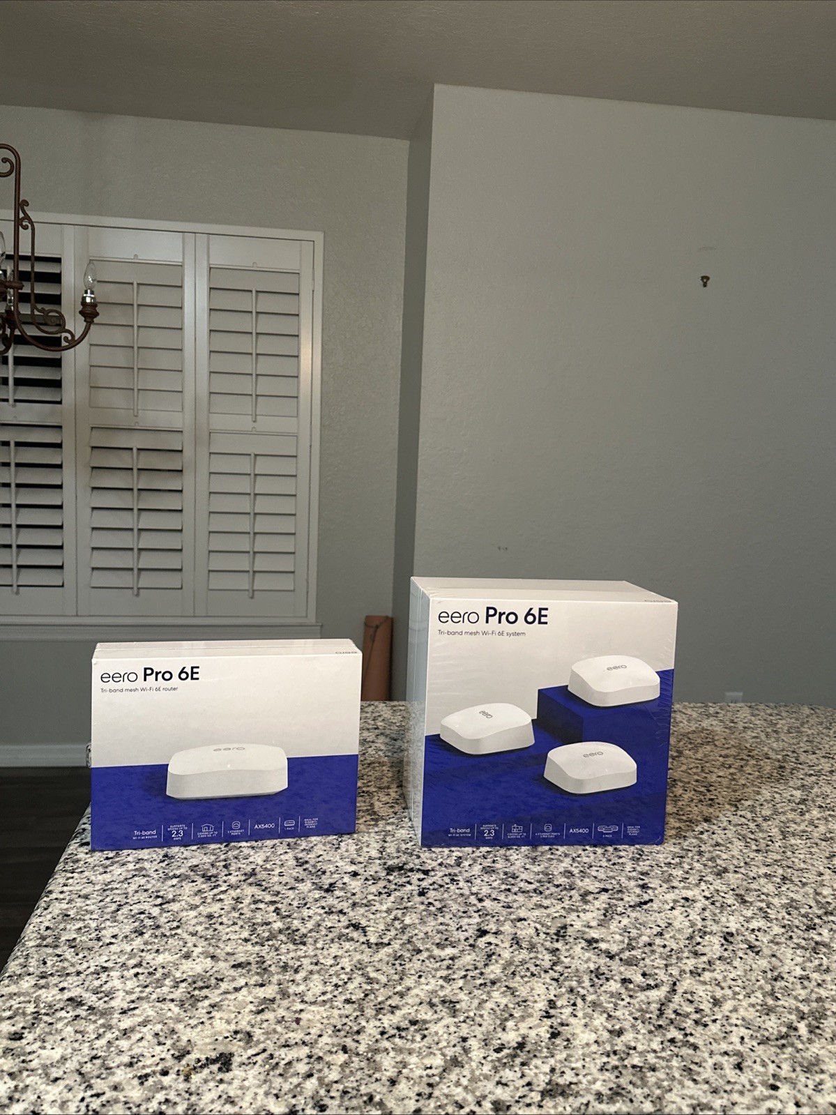 Eero 6 Pro Tri-Band And eero Pro 6E Router WiFi System. Unopened Brand New