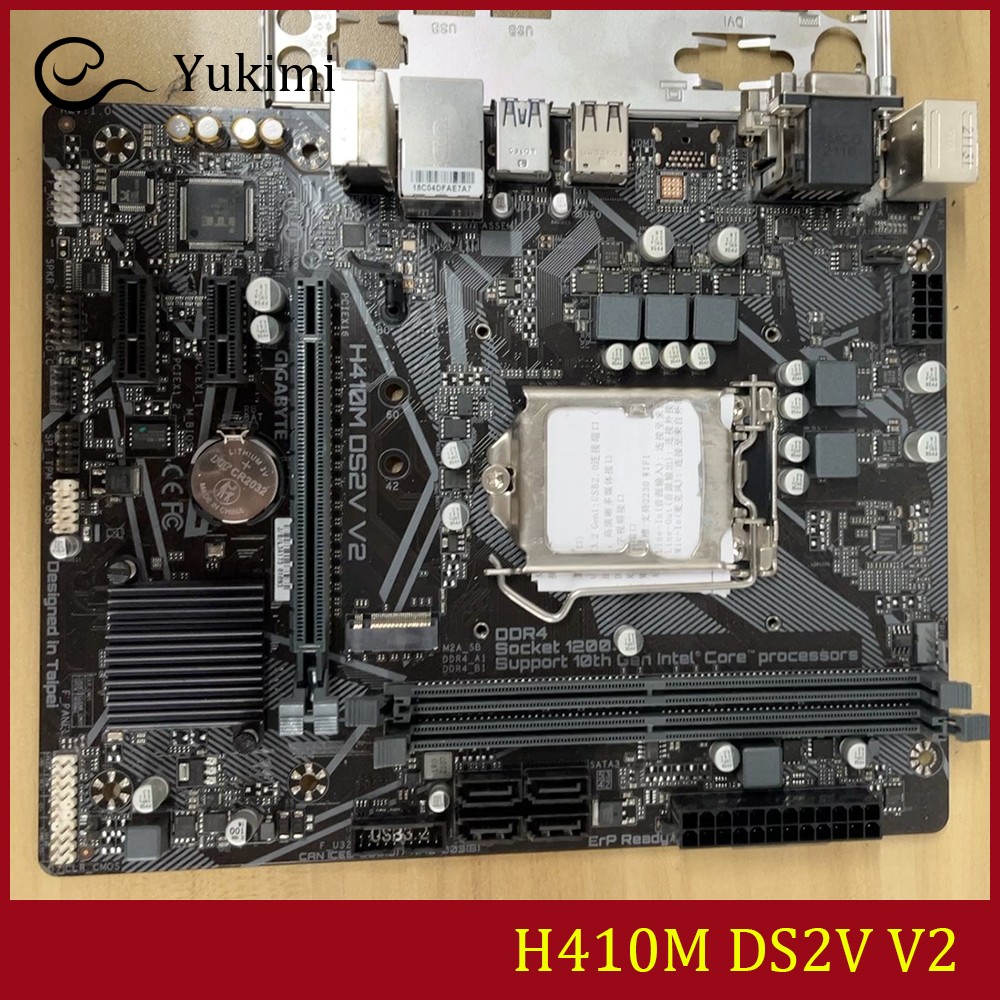 FOR GIGABYTE H310M DS2V DDR3 32GB LGA1151 VGA DVI-D Micro ATX Ｍotherboard Test
