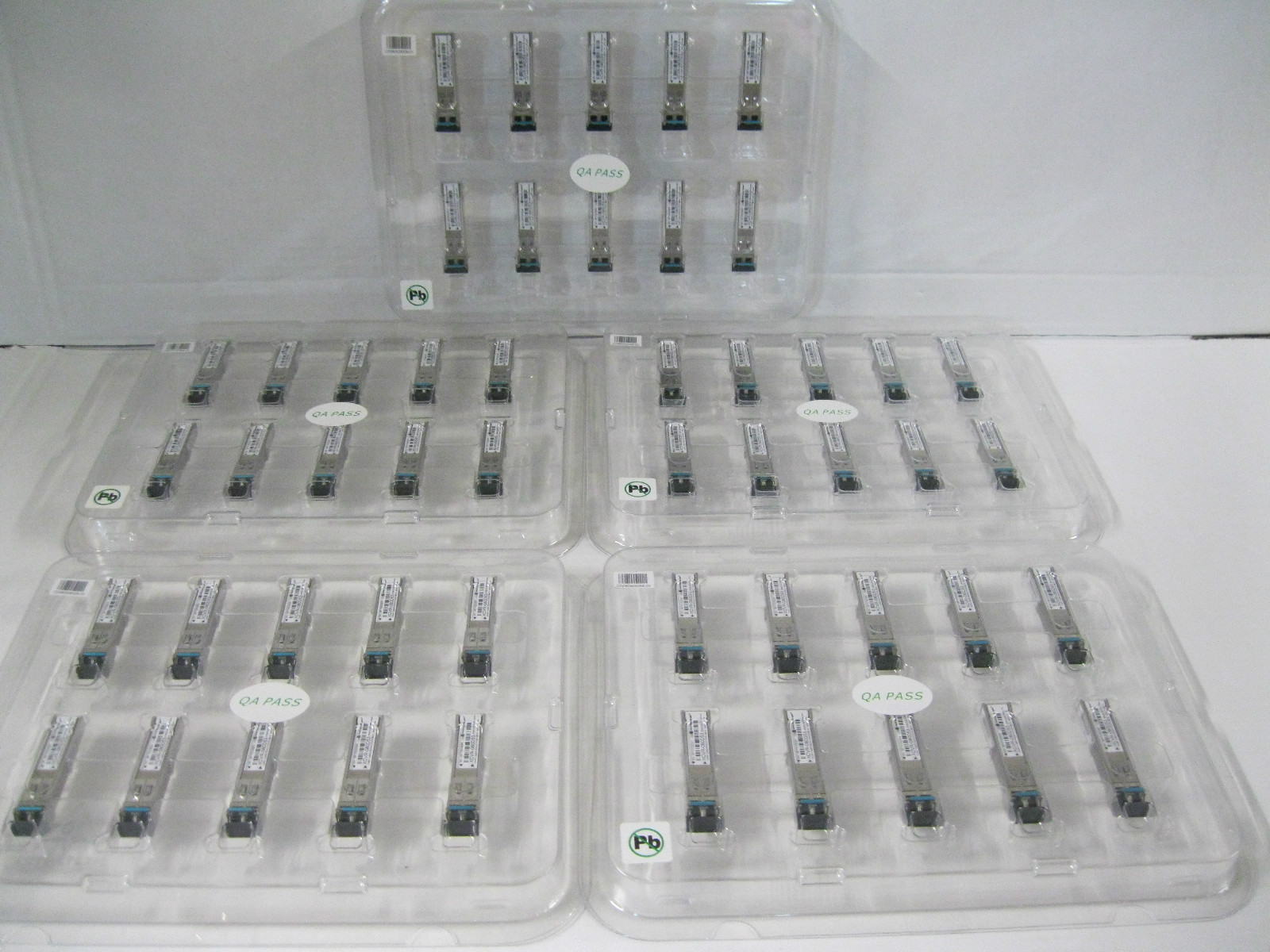 Lot of 50 New XCVR-080D53 World Wide Packets 100M/1G SM 1530nm 80km SFP Ciena