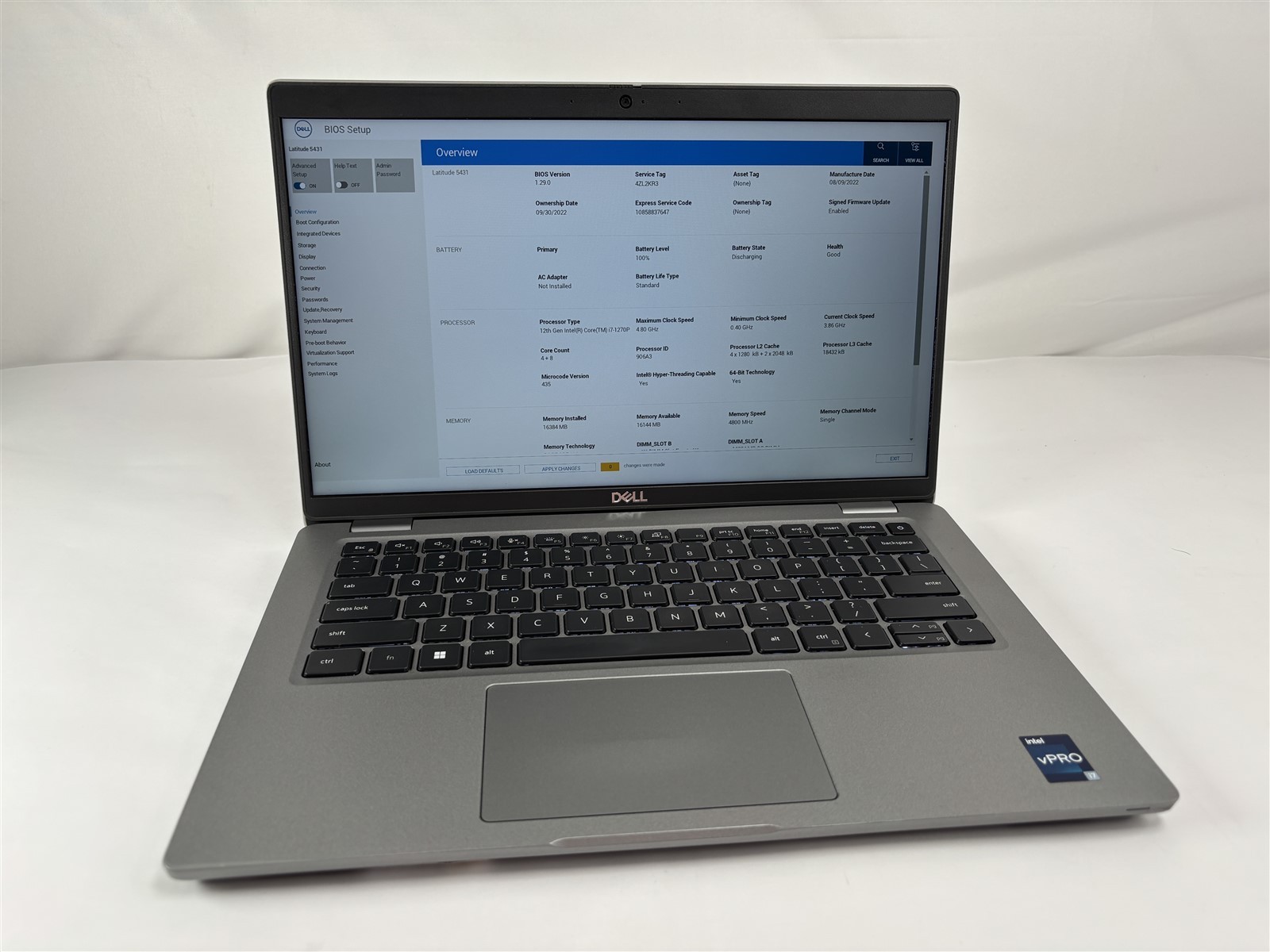 Dell Latitude 5431 2022 14" i7-1270P 2.2GHz 16GB 256GB SSD Iris Xe