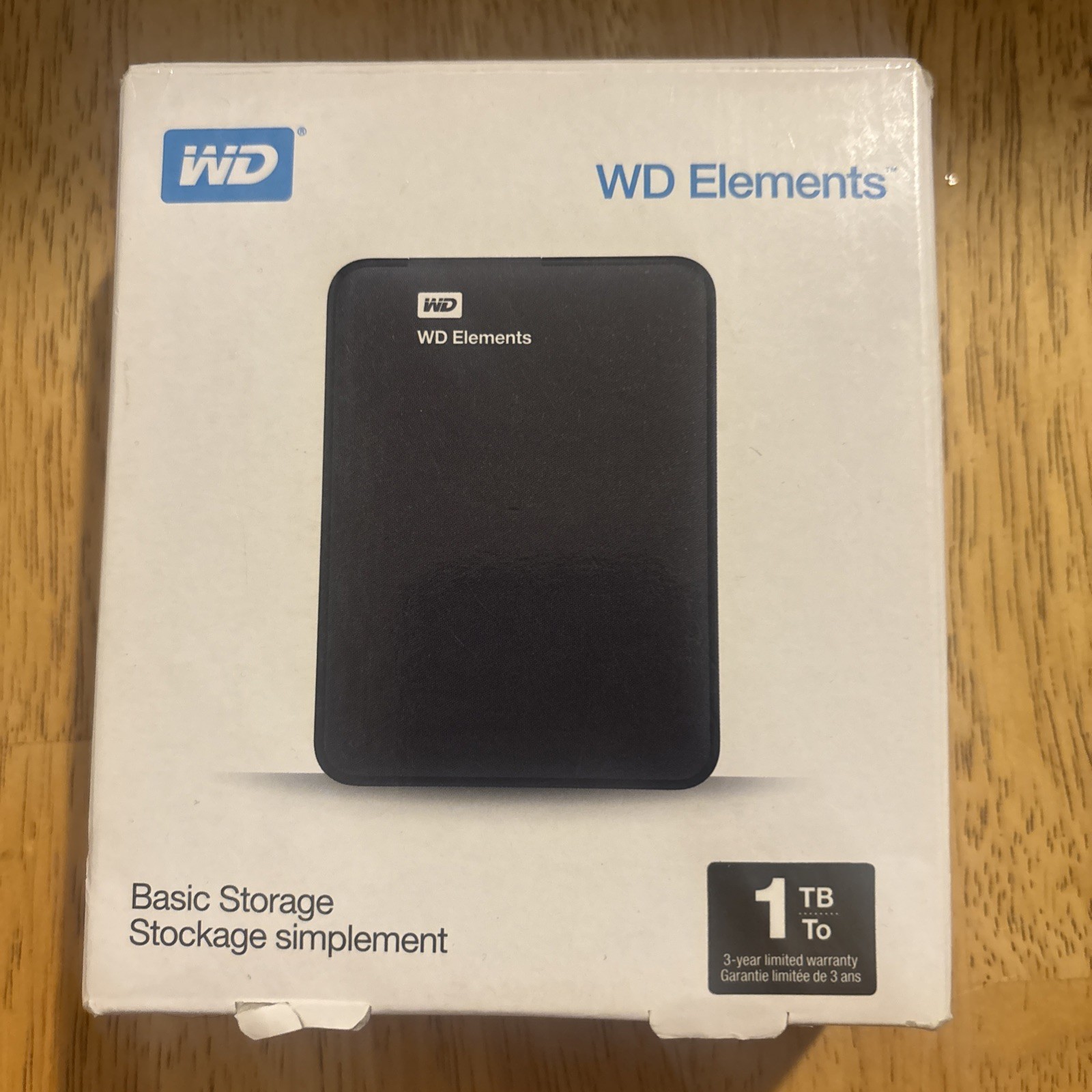 WD Elements 1TB External Hard Disk Drive USB 3.0 Portable Black