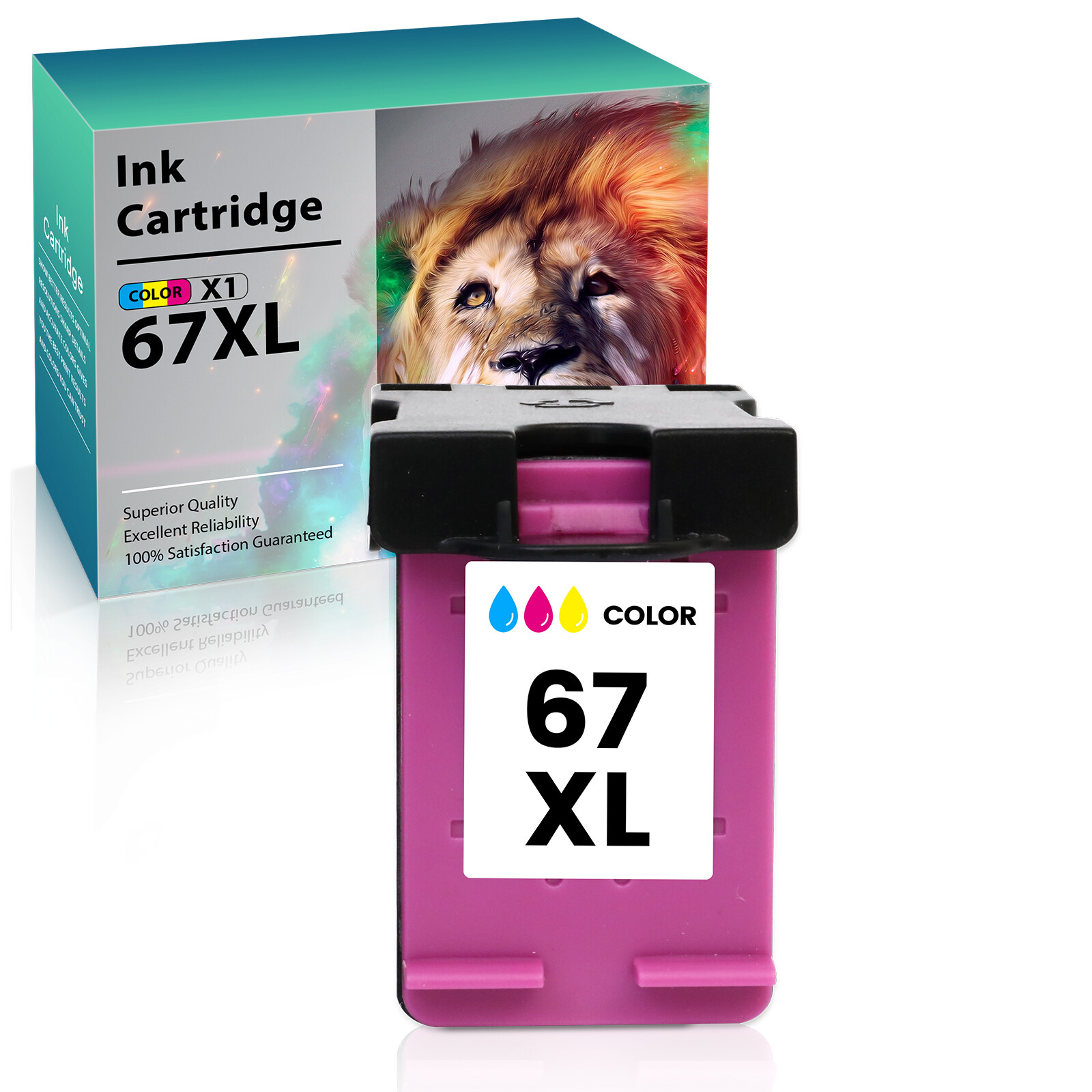 1-3PK 67-XL 67XL Black & Color Ink for HP Deskjet 4155e Plus 4122 4132 4155 Lot