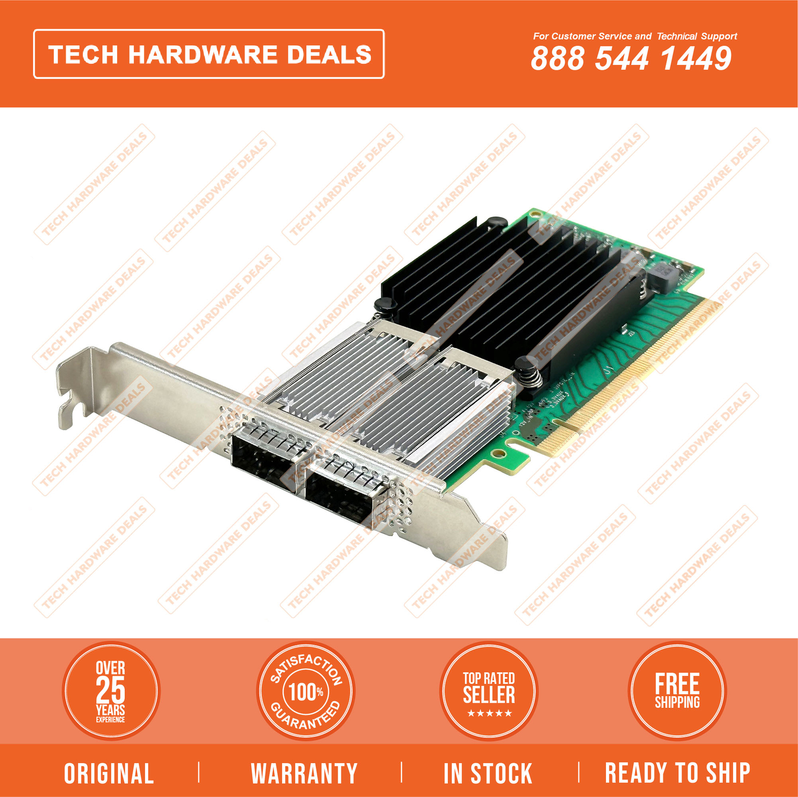 P02186-001  NEW BULK HPE CL Ethernet 50Gb 2-port SFF Pluggable (SFP28) Mellanox