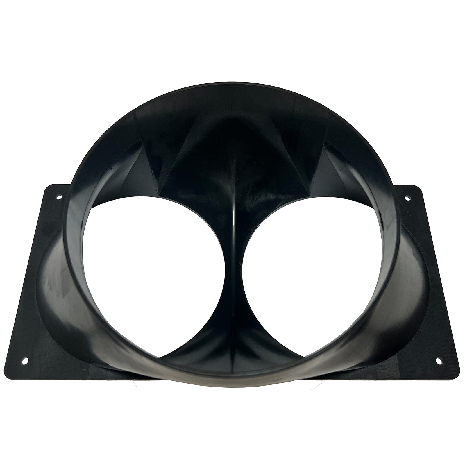 Antminer S19 T19 S17 T17 Double Fan Shroud 6 Inch Outlet to 2X 4 Inch Round A...