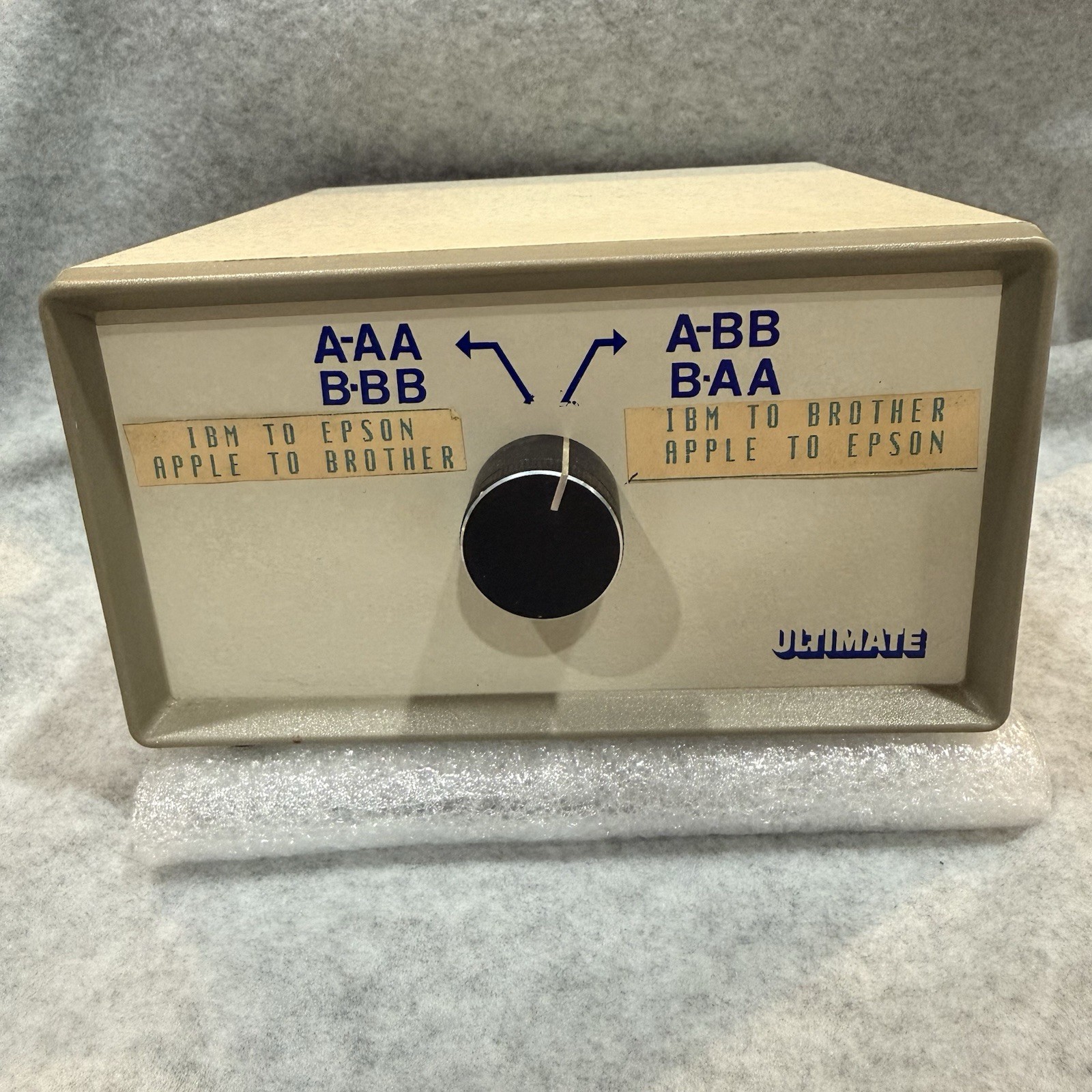 Vintage Manual Data Transfer Switch 2 Position Crossover Matrix Box Bundle