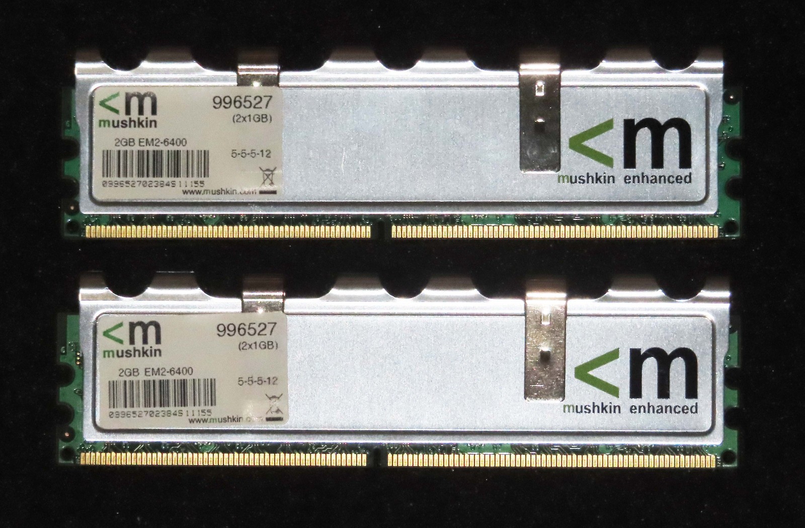 Mushkin Silverline Premium 2GB (2x1GB) DDR2 PC2-6400 800MHz Desktop Memory