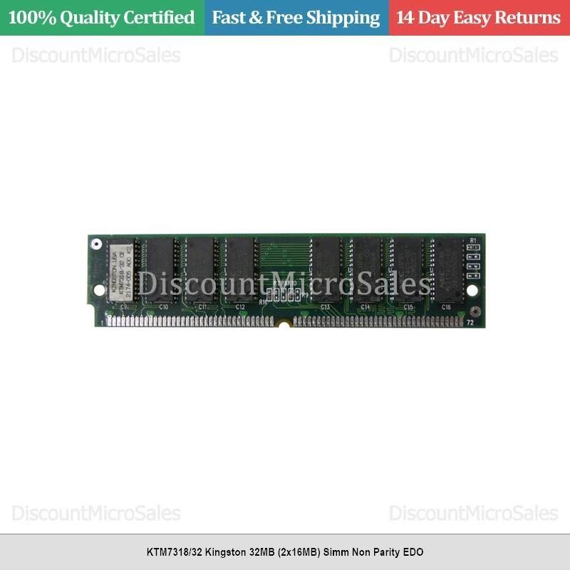 KTM7318/32 Kingston 32MB (2x16MB) Simm Non Parity EDO
