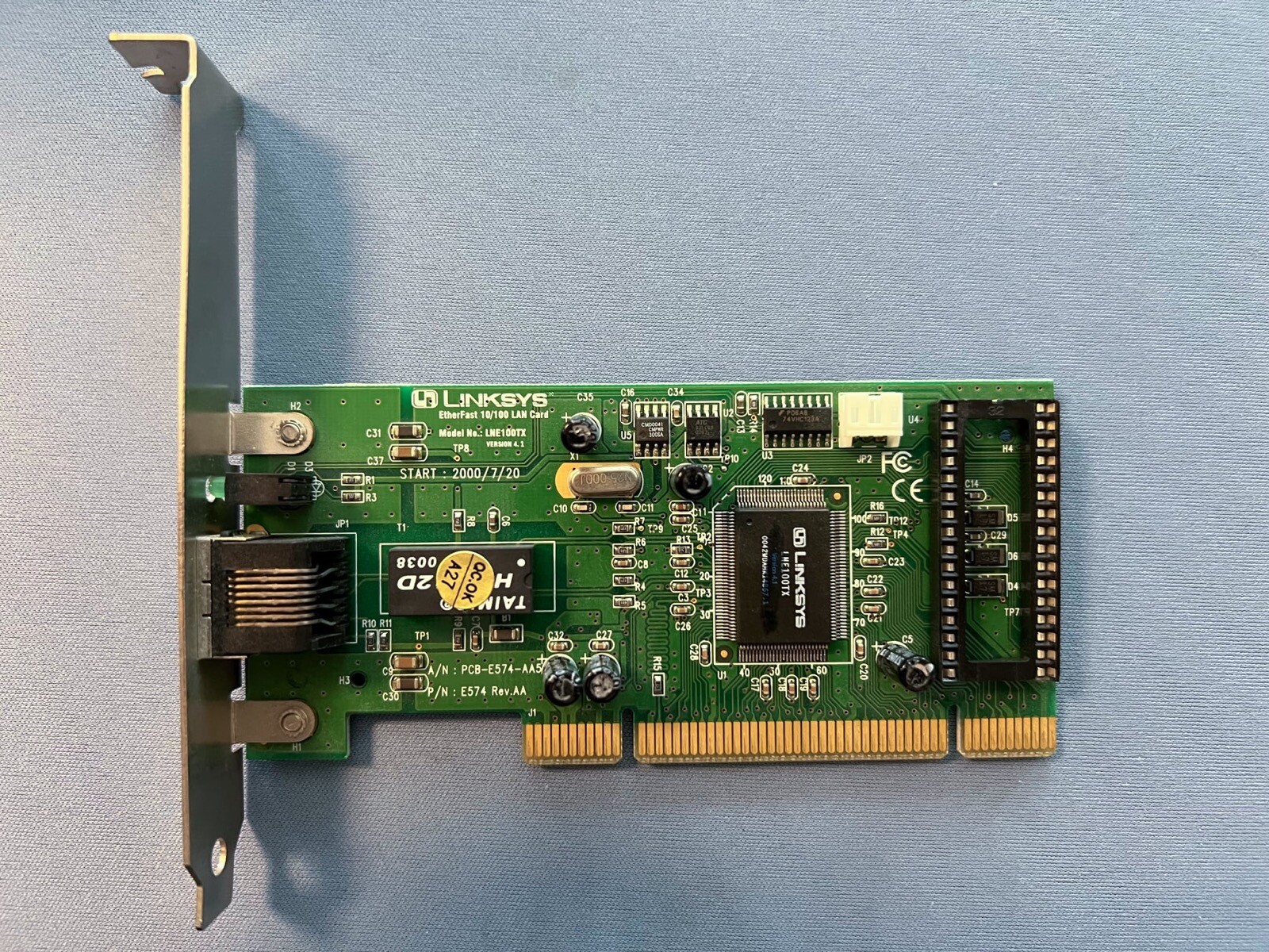 Vintage Linksys EtherFast 10/100 PCI Network LAN Card