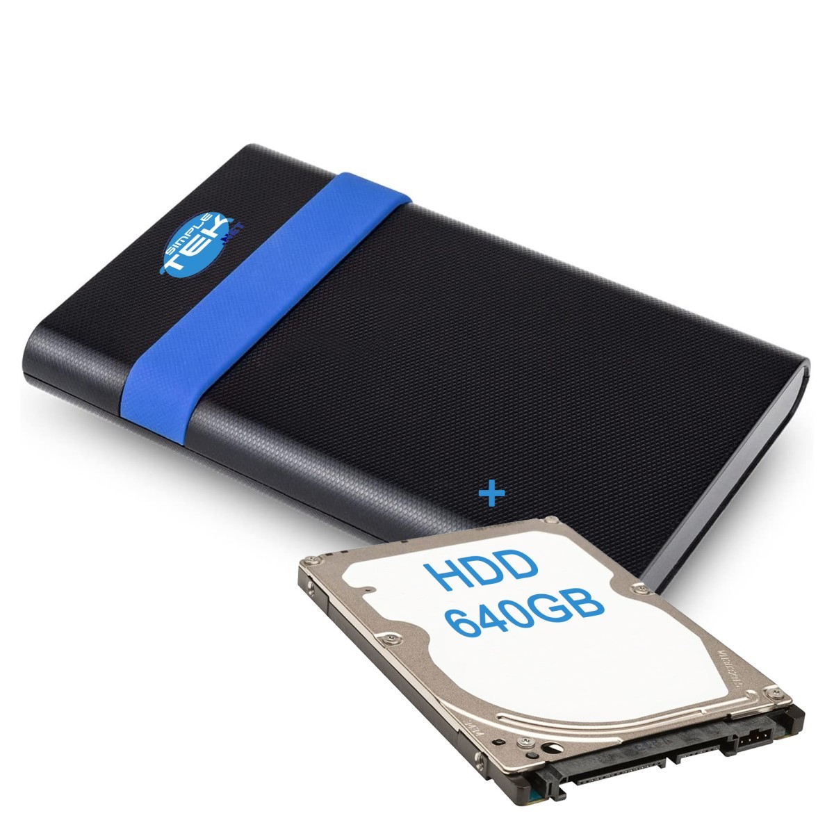 External Box 2.5" With 640GB SATA Preinstalled HDD USB 3.2 Enclosure 6GBP