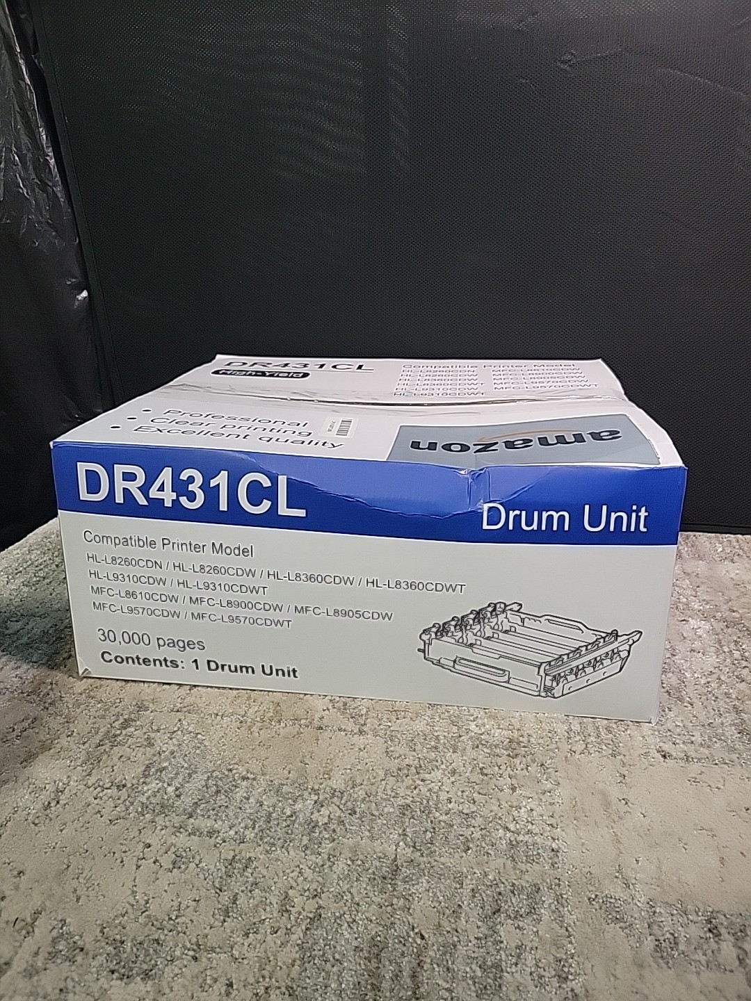 DR431CL Drum replacement Unit  forHL-L8260CDW HL-L8360CDW DR 431CL New Open Box