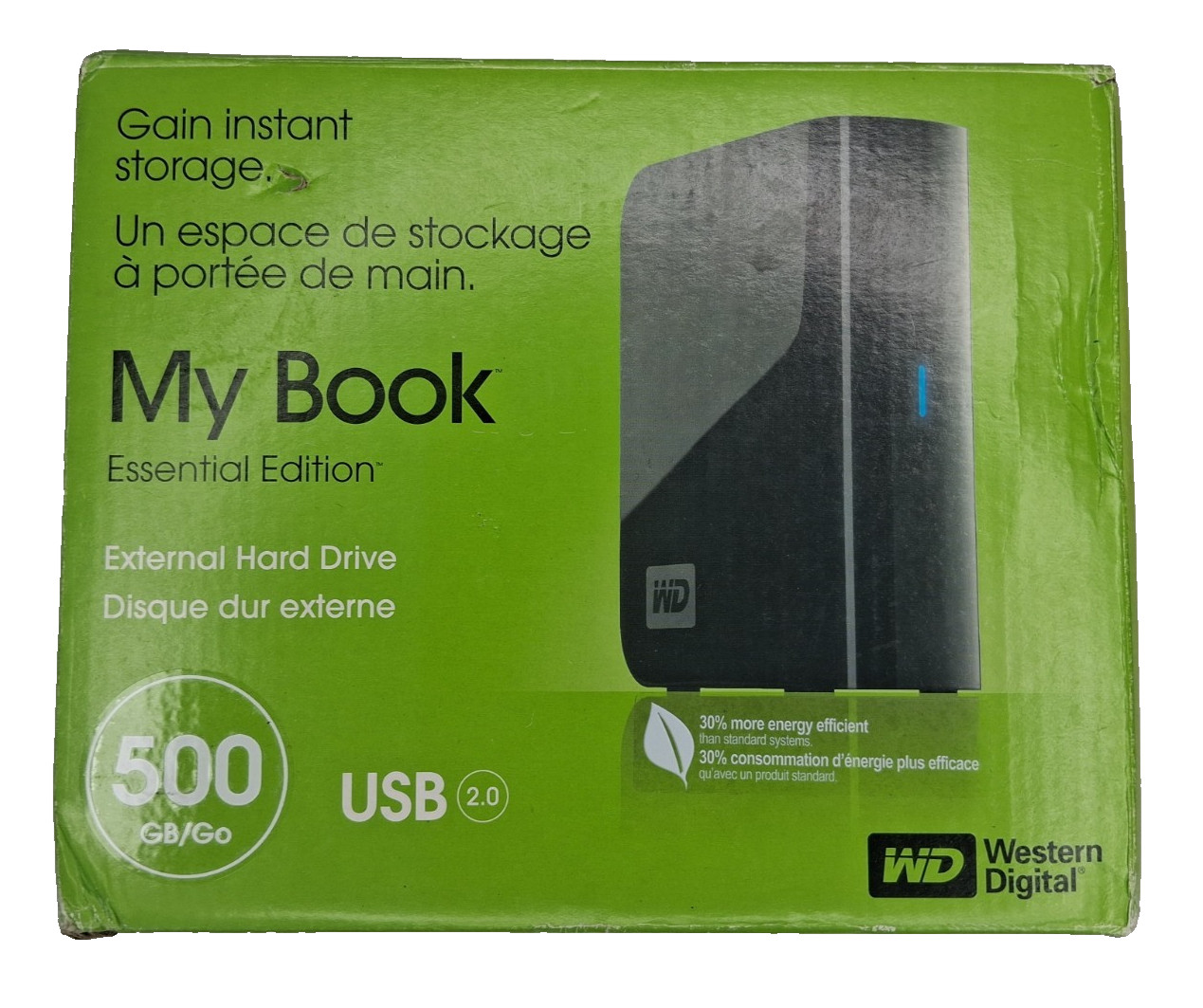 Western Digital External Hard Drive 500GB My Book Essential Edition. Drive Only