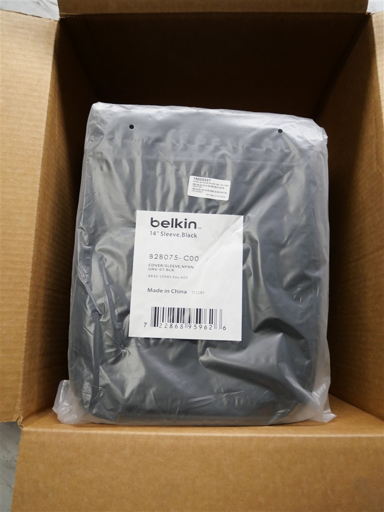 Lot of 10 NEW BELKIN Black 14" Laptop/Chromebook sleeves Model B2B075-C00